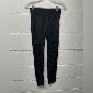 Fashion Nova Black Ripped Leggings